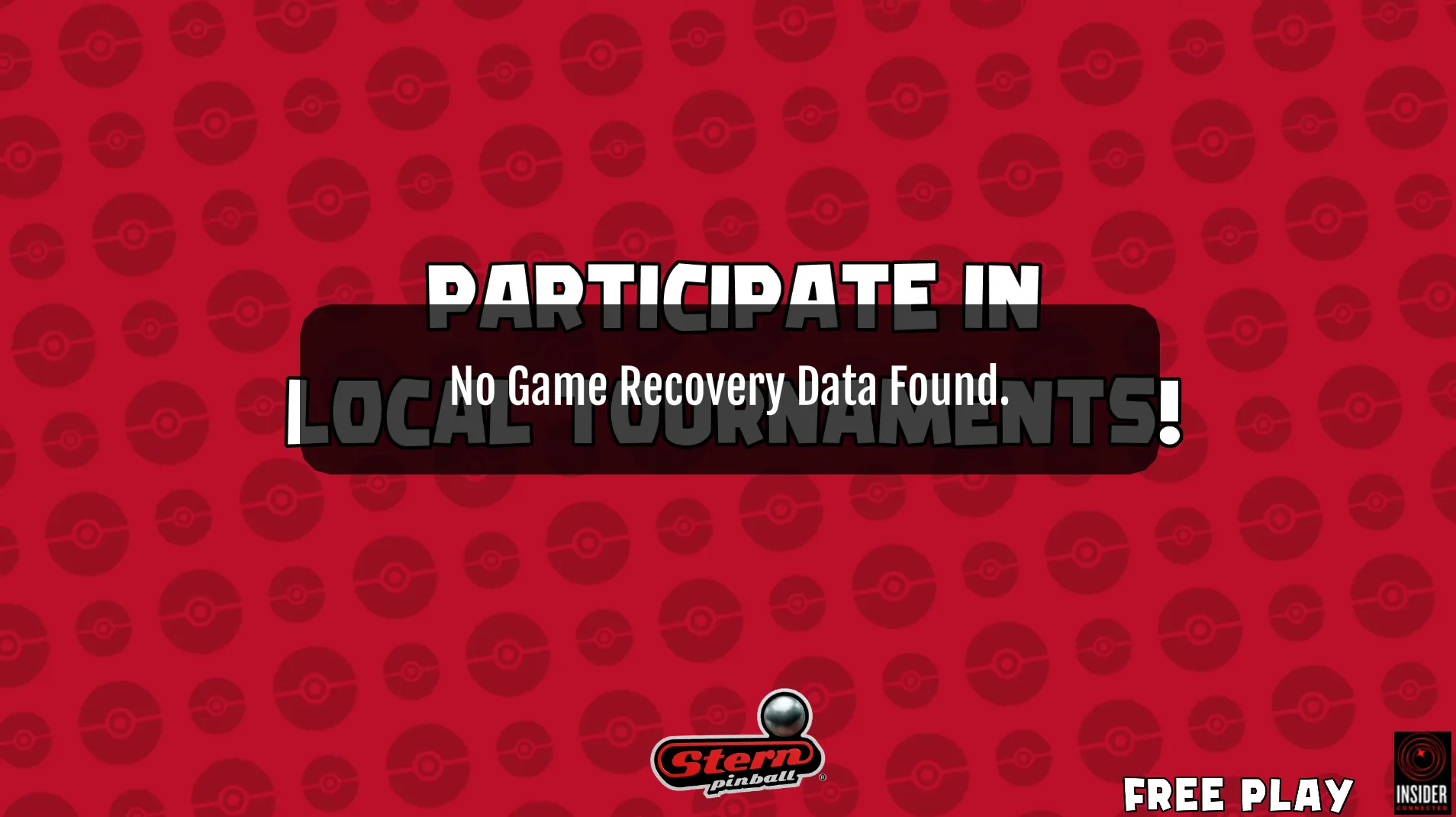 "No Game Recovery Data Found" is shown on Pokemon
